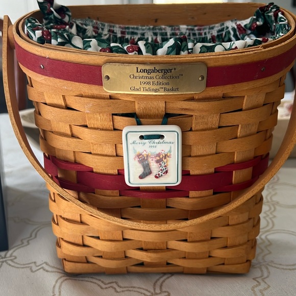 Longaberger basket Christmas Collection 1998 edition - Picture 1 of 2